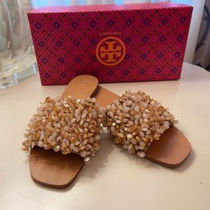 ON HOLD  - Tory Burch Logan Satin Slide Sandal